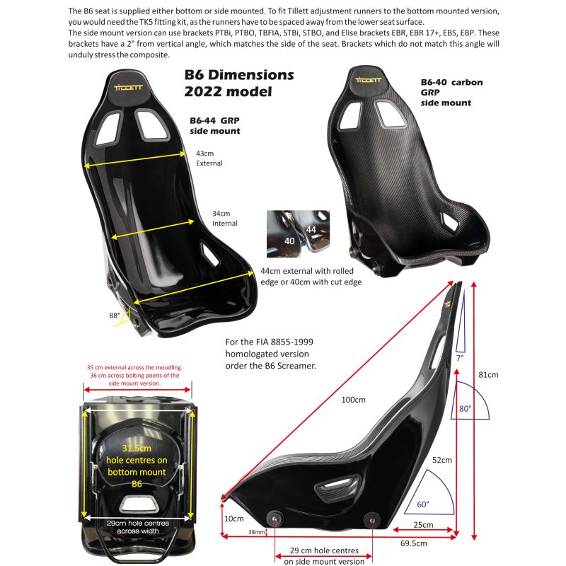 Tillett Sedile auto B6 / B6 XL - NOT FIA approved - immagine 6