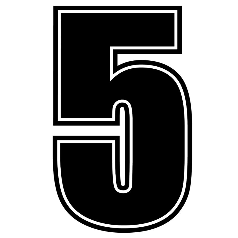 Adesivi numeri per KART - immagine 4