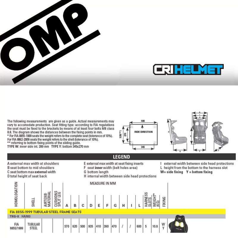 OMP Sedile TRS-X - immagine 3
