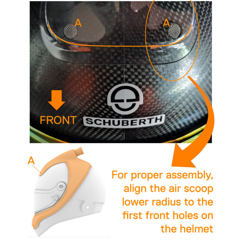 Schuberth Presa d'aria forzata Forced air top & side kit - immagine 5