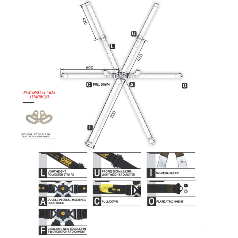 OMP Cintura ONE 2" Endurance Pull Down - immagine 2