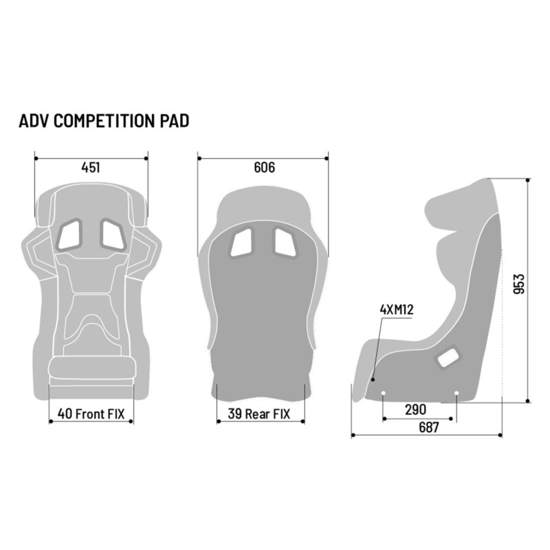 Sparco Sedile ADV COMPETITION PAD 8862 - immagine 5